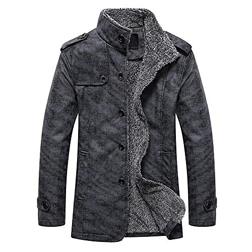 

Per uomo Giacca invernale Cappotto invernale Giacca in pile Giacca di pelle sintetica Giacca con cappuccio Tenere al caldo Da tutti i giorni Capispalla Abbigliamento Nero Grigio scuro Marrone