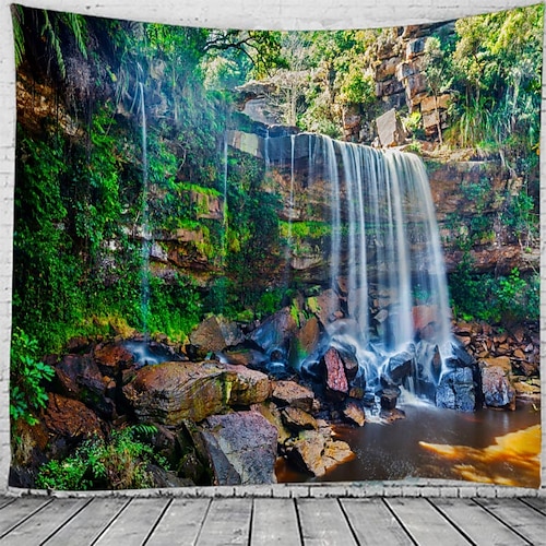 

Beautiful And Spectacular Waterfall Scenery Pattern Tapestry Wall Hanging Tapestry Wall Carpet Wall Art Wall Decoration Tapestry Wall Decoration