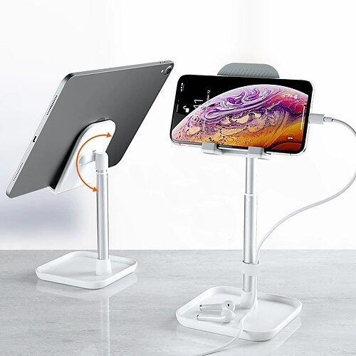 

Phone Stand Tablet Stand Adjustable Retractable Anti-Slip Phone Holder for Bed Desk Compatible with All Mobile Phone Phone Accessory