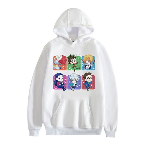 

killua zoldyck cosplay costume sweat à capuche anime graphique impression harajuku graphique sweat à capuche pour homme femme adulte autres imprimés mélange polyester / coton