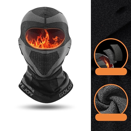 

Headwear Balaclava Neck Gaiter Neck Tube Solid Color Sunscreen Windproof Breathable Dust Proof Wicking Bike / Cycling Black Rough Black Velvet Winter for Men's Women's Adults' Camping / Hiking