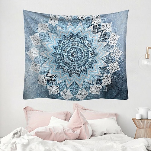 

Mandala Bohemian Wall Tapestry Art Decor Blanket Curtain Picnic Tablecloth Hanging Home Bedroom Living Room Dorm Decoration Boho Hippie Polyester Fiber Mandala Psychedelic Floral Flower Lotus