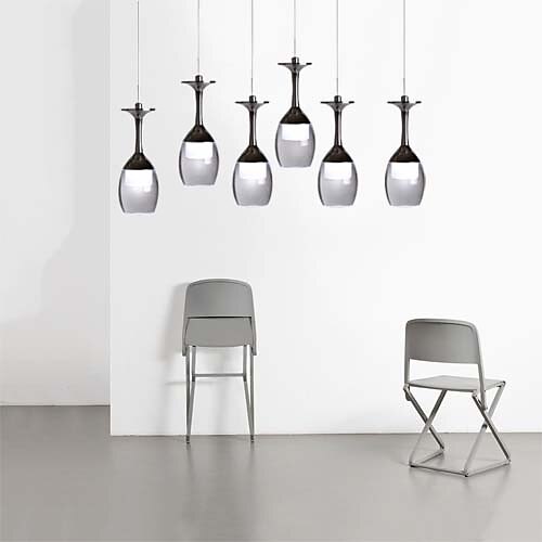 

1-Light 7cm(2.8 Inch) Mini Style / LED Pendant Light Metal Acrylic Novelty Chrome Modern Contemporary 90-240V
