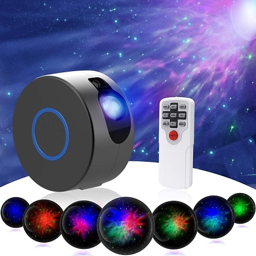 

Galaxy Projector 2 in 1 Aurora Starry Sky Projector for Christmas Decoration LED Projector Galaxy Ocean Nebula Lamp with Remote Control 7 Colors Night Light Christmas Gift Landscape Light