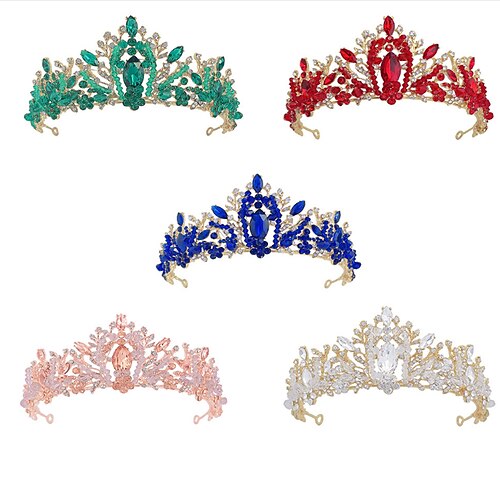 

Crystal / Alloy Crown Tiaras with Crystal / Rhinestone 1 PC Wedding / Special Occasion Headpiece