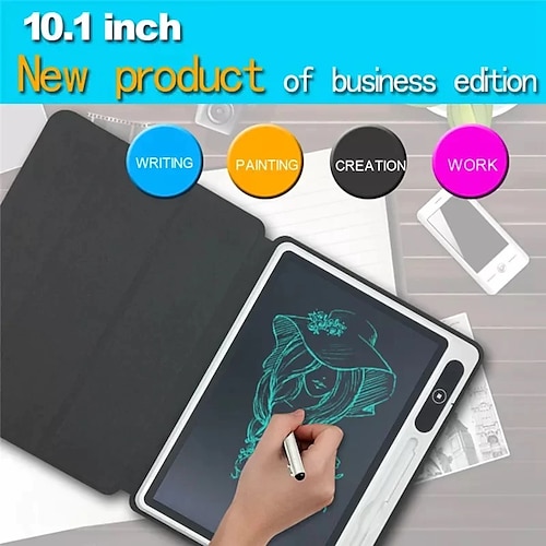 

10.1 inch LCD Business Writing Tablet Portable Electronic Drawing Board One-Click Erasable Tablet Digital Handwriting Notepad