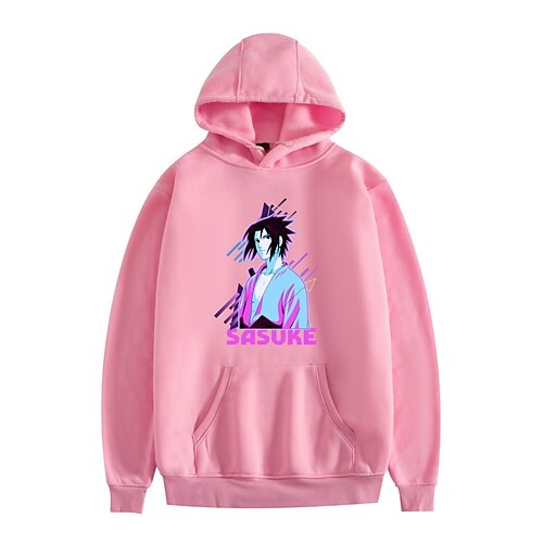 

Naruto Sasuke Uchiha Naruto Uzumaki Traje de cosplay Sudadera Animé Letra Estampado Harajuku Gráfico Sudadera Para Hombre Mujer Adulto Mezcla de Poliéster y Algodón