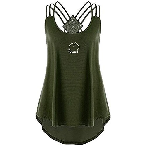 

T shirt Tee Vest Wine ArmyGreen Green Basic S