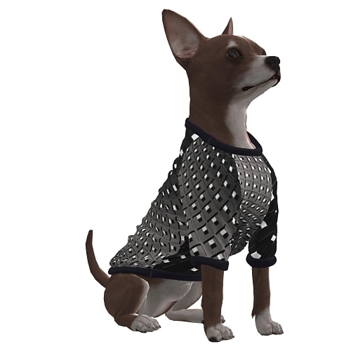 

Dog Shirt / T-Shirt Graphic Optical Illusion 3D Print Exaggerated Casual / Daily Dog Clothes Puppy Clothes Dog Outfits Breathable Black Costume for Girl and Boy Dog Polyster S M L XL