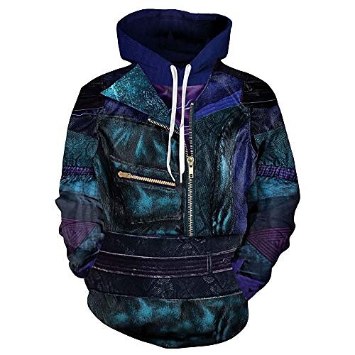 

adults hades hoodie mal jacket evil sweatshirt 3d pullover cosplay cosutme unisex zipper coat xl