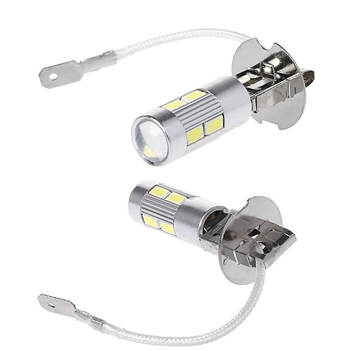 

2PCS/Set Car Light H3 LED High Power LED Fog Light Day Running Light Bulb 10SMD 5630 5730 Super Bright LED Auto Bulb #272121