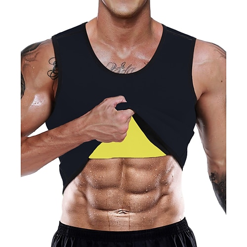 

Sweat Vest Sweat Shaper Sauna Vest Sports Neoprene Gym Workout Exercise & Fitness No Zipper Weight Loss Tummy Fat Burner For Men