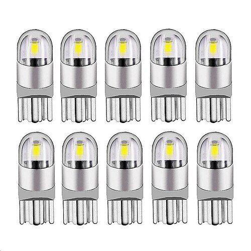 

10PCS 2020 New T10 W5W WY5W 168 501 2825 COB LED Car Wedge Parking Light Side Door Bulb Instrument Lamp Auto License Plate Light