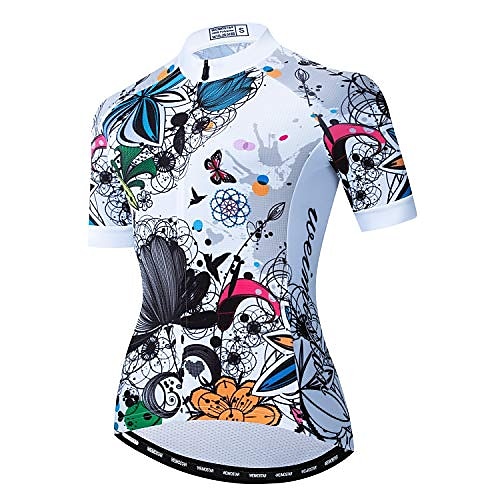 

women's cycling jersey short sleeve bike shirt bicycle tops breathable biking jerseys reflective