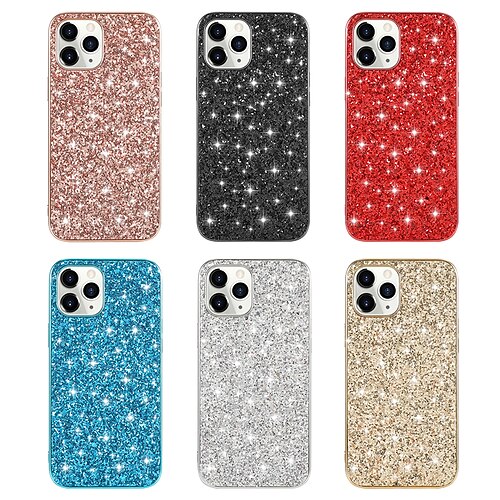 

Luxury Sparkle Glitter Phone Case For Apple Back Cover iPhone 13 12 Pro Max 11 SE 2022 2020 X XR XS Max 8 7 Plus Shockproof TPU