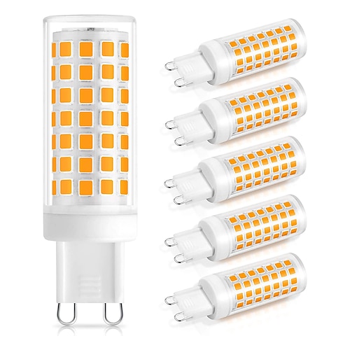 

G9 LED Bulb 60W Halogen Equivalent 88LEDs Non-Dimmable Light Bulbs Naturally White Warm White No-Flicker for Home Lighting Cabinet Bathroom Kitchen AC110V AC220V