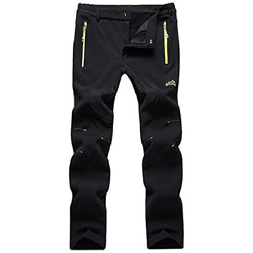 

Men's Fleece Lined Pants Hiking Pants Trousers Softshell Pants Winter Outdoor Thermal Warm Waterproof Windproof Quick Dry Pants / Trousers Bottoms Army Green Gray Black Fishing Climbing Running M L