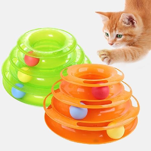 

Cat Ball Tracks Ball Training Interactive Training Cat Towers Tracks Interactive Cat Toys Fun Cat Toys Pets Cat Cat Toy 1 Piece Durable Colorful intelligent Plastic Gift Pet Toy Pet Play