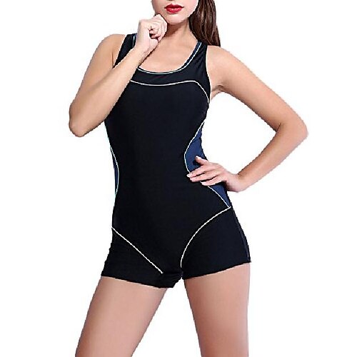 

women's essential endurance legsuit swimsuit gray m