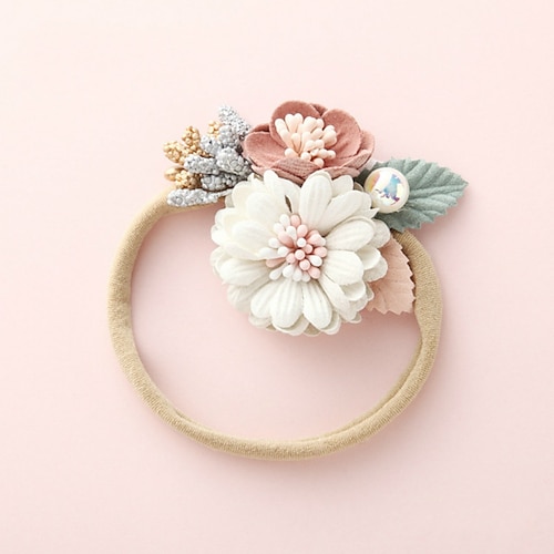

1pcs Baby Girls' Active / Sweet Sun Flower Floral Flower Nylon Hair Accessories Blushing Pink / Dusty Rose / Light Brown One-Size / Headbands