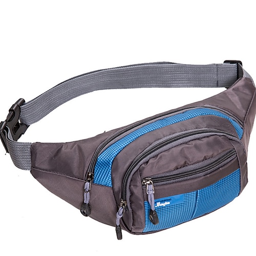 

Unisex 2022 Bum Bag Messenger Bag Fanny Pack Oxford Cloth Polyester Zipper Daily Outdoor Green Blue Gray Purple