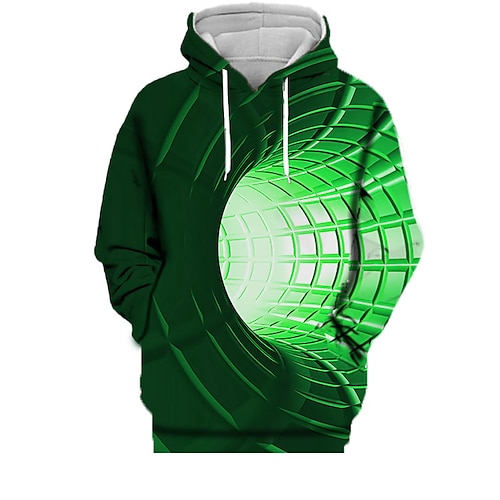 

Women's Pullover Hoodie Sweatshirt 3D Print Daily Sports 3D Print 3D Print Active Hoodies Sweatshirts Green