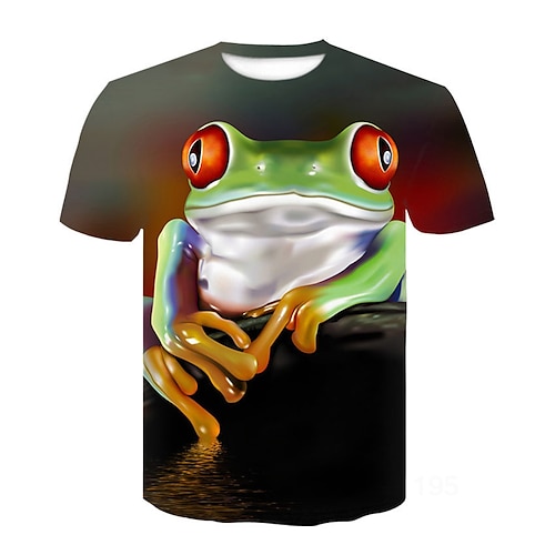 

men's frog rock t-shirt, black, medium