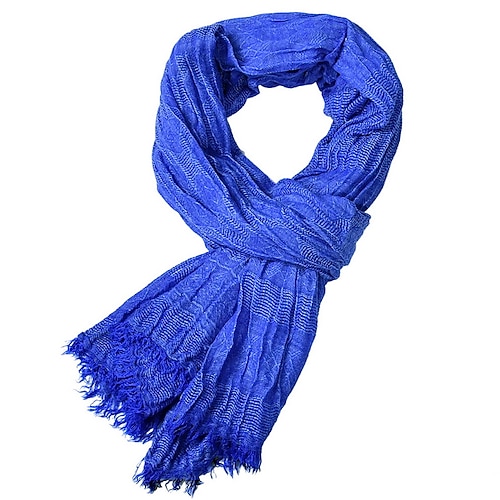 

Men's Active Rectangle Scarf - Solid Colored Scarves Classic Winter Scarf Tassel Edge Soft Warm Scarf