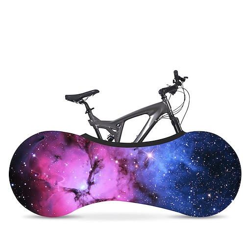 

bike covers bicycle wheel cover indoor anti-dust, stretchy dirt proof fabric washable elastic scratch-proof gear tire protective stylish accessory (star6,160x55cm)