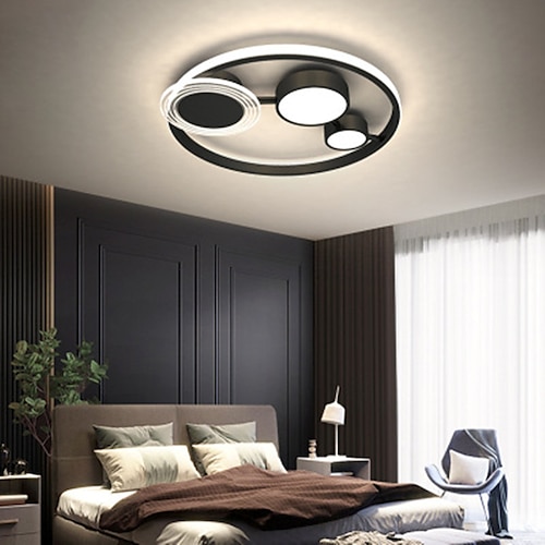 

40/50 cm LED Ceiling Light Modern Round Design Geometric Shapes Dimmable Version Living Room Bedroom Flush Mount Lights Metal Painted Finishes LED Modern 110-120V 220-240V