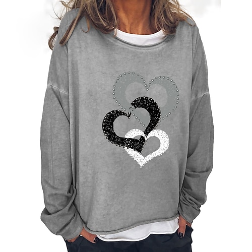 

Mujer Elegante Geométrico Sudaderas con capucha de mujeres Manga Larga Cárdigans suéter Cuello Barco Otoño Caqui Gris