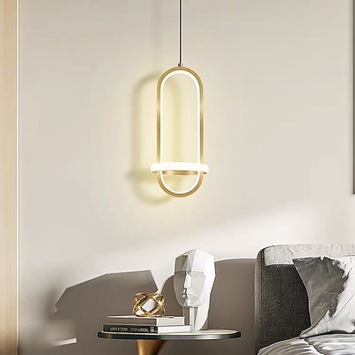 

15 cm LED Pendant Light Modern Nordic Gold Circle Desgin Bedside Light Dining Room Restaurant Bar Metal Painted Finishes Modern 110-120V 220-240V