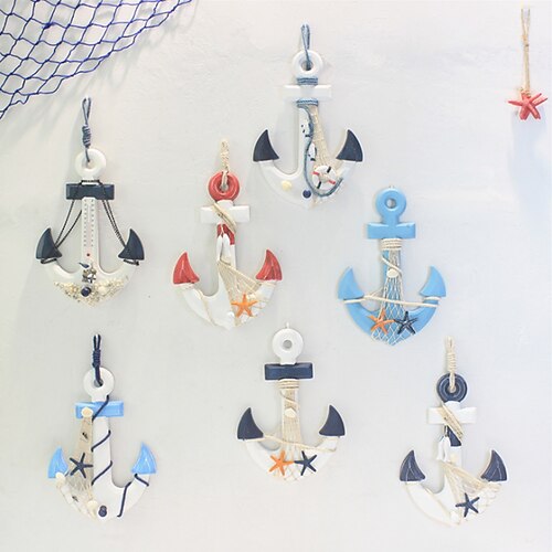 

Mediterranean Style Creative Boat Anchor Ornament Wall Decoration Antique Wall Crafts Gift Small Pendant