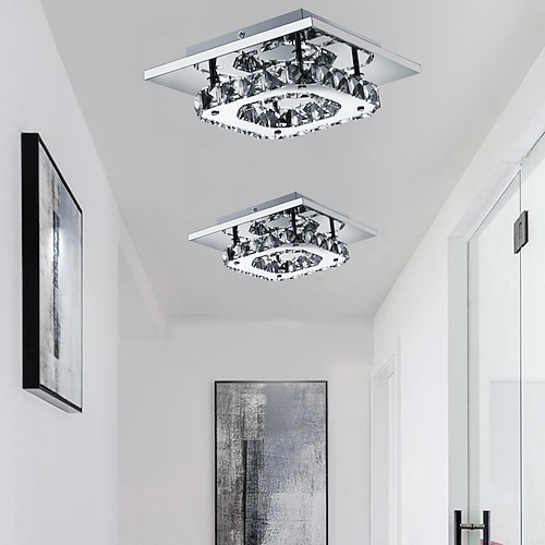 

1-Light 21(8"") Ceiling Light LED Flush Mount Lights Metal Electroplated Modern Contemporary 90-240V
