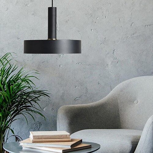 

30 cm LED Pendant Light Modern Nordic Black White Blue Single Design Bedside Lamp Dining Room Restaurant Bar Metal Painted Finishes 110-120V 220-240V