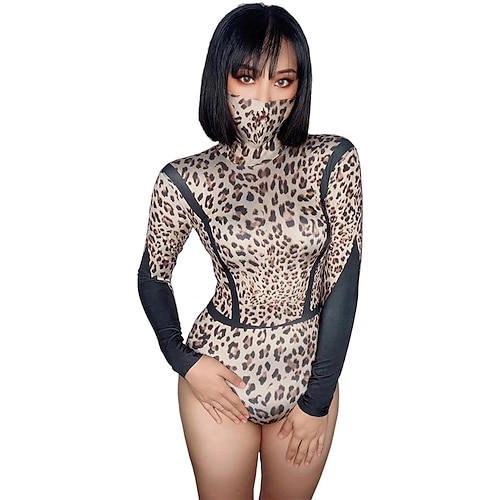 

Dance Costumes Leotard / Onesie Pattern / Print Women's Performance Long Sleeve Spandex