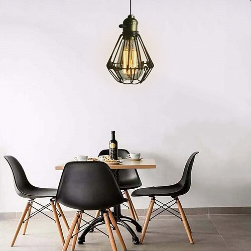 

1-Light American Rural l retro industrial small chandelier creative single head Cafe Restaurant Bar mini lamp