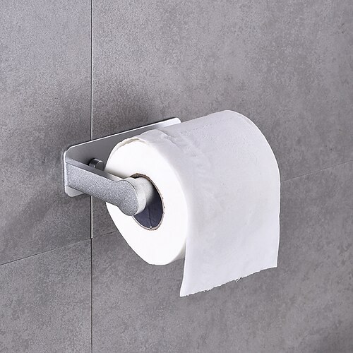 

Toilet Paper Holder New Design Aluminum Material Bathroom 1-Towel Bar Wall Mounted 1pc