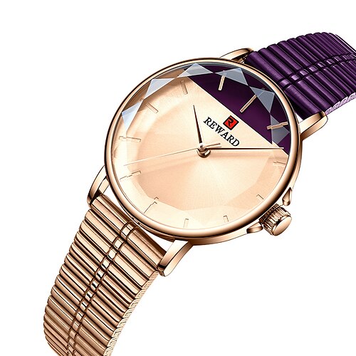 

REWARD Steel Band Watches for Women's Analog Quartz Stylish Casual Classic Water Resistant / Waterproof Noctilucent Casual Watch Alloy Steel Stainless Steel / Two Years / Japanese / Japanese