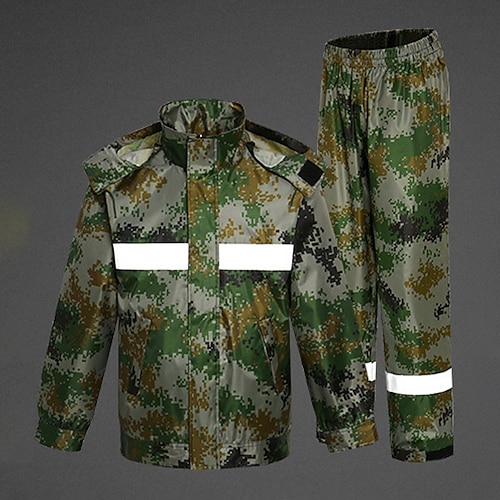 

Men's Waterproof Hiking Jacket Rain Jacket Summer Outdoor Windproof Quick Dry Lightweight Breathable Raincoat Top Fishing Climbing Running Camouflage