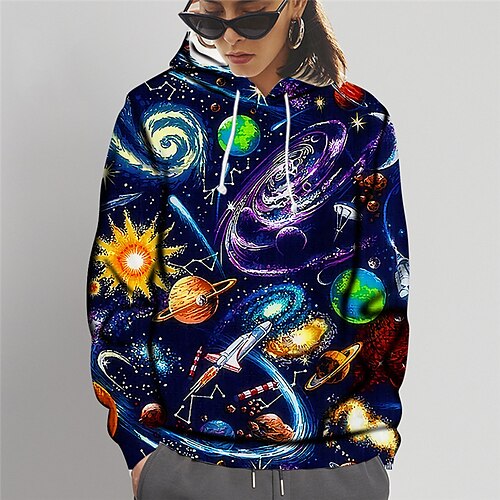 

Women's Pullover Hoodie Sweatshirt Pullover 3D Print Daily Sports 3D Print 3D Print Casual Clothing Apparel Hoodies Sweatshirts Rainbow