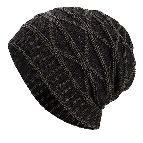 UPhitnis Winter Hat for Men Women Unisex Soft Slouchy Beanie Hat Skully Cap Oversized Warm Knit Hats