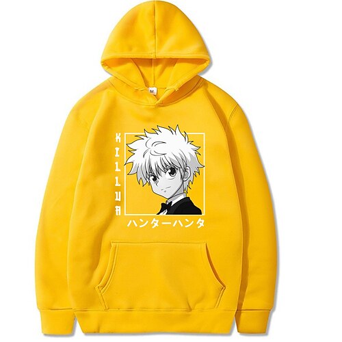 

gon freecss killua zoldyck cosplay traje sudadera con capucha anime estampados gráficos impresión harajuku gráfico sudadera con capucha para hombres mujeres adultos otros estampados mezcla de