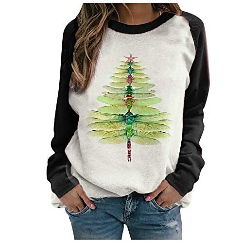 

Women's Sweatshirt Pullover Cartoon Christmas Frog Giraffe Yellow Cat Cat Christmas Tree Snowflake Christmas Round Neck Long Sleeve S M L XL XXL XXXL