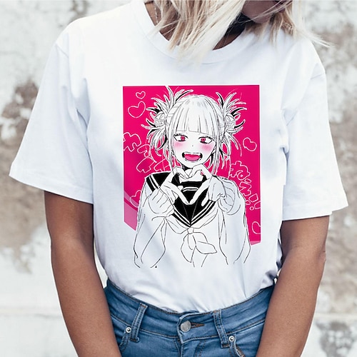 

Inspired by My Hero Academia / Boku No Hero Ahegao Cosplay Costume T-shirt Polyester / Cotton Blend Graphic Prints Printing Harajuku Graphic T-shirt For Men's / Women's