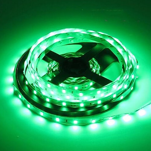 

St. Patrick's Day 16.4ft 5m LED Strip Light RGB IP65 300 LED SMD 2835 Warm White Yellow Red Green Blue Waterproof TV Backlight Home Party Decoration 12V No Plug