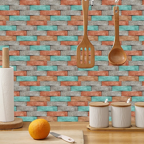 

15X30CM Retro Crystal Film Self-adhesive Ceramic Tile Sticker Kitchen Stove Waterproof Oil Proof Sticker House Diy Renovated Wall Decor