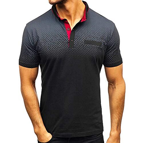 

Per uomo POLO Camicia da golf Golf Maglia da tennis Tennis Pop art Colletto blu navy Rosso Grigio Bianco Nero Giornaliero Serata Manica corta Abbigliamento Di tendenza Streetwear Informale