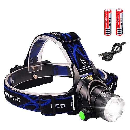 

Headlamps Headlight Waterproof 1600 lm LED LED Emitters 3 Mode with Batteries and Charger Waterproof Night Vision Camping / Hiking / Caving Everyday Use Cycling / Bike / Aluminum Alloy / IPX-6