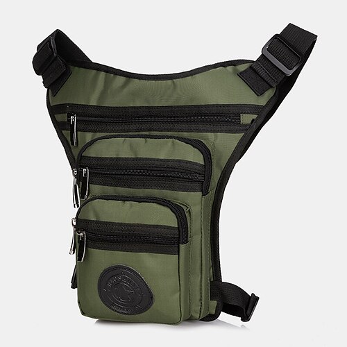 

Unisex Crossbody-veske Mage Veske Crossbodyvesker Belteveske Nylon Daglig Sport Ut på byen Glidelås Helfarge Militærgrønn Svart Rød